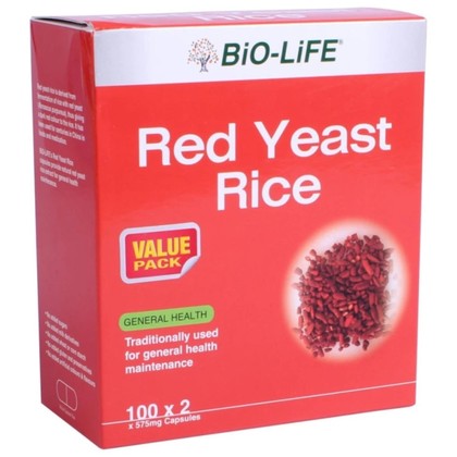 Bio-Life Red Yeast Rice 575mg 100's x 2